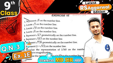 Rs Aggarwal Class 9 Chapter 1 | Exercise 1E Question number 3 | Number System | Md Sir Class 9