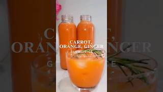 CARROT ORANGE GINGER GLOW JUICE #shortsfeed #immunity #easyrecipe #weightloss