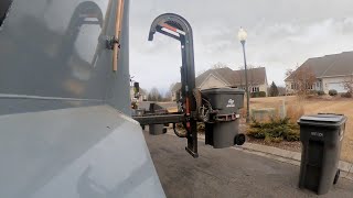 Garbage Truck Pov Mack Lr Mcneilus Zr Arm View