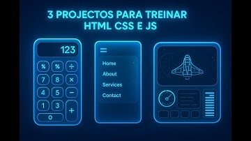 3 projetos para treinar html css e js