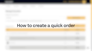 How to create a quick order on the Multifix Customer Portal