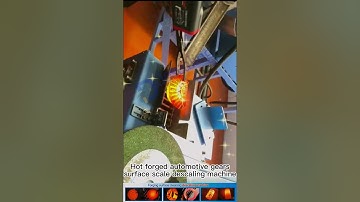 Descaling machine and descaling equipment for hot forging automotive gear surface scale cleaning