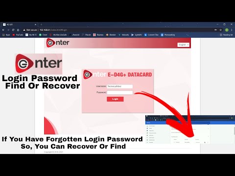 Enter Dongle Login | Password Recover | Enter 4g Data Card Login #Part2