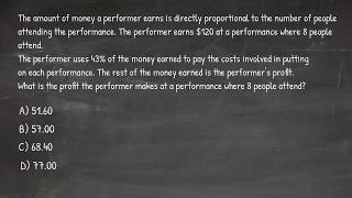 #21–Solving a real SAT math problem (Practice Test 2, Section 4, Question 5)