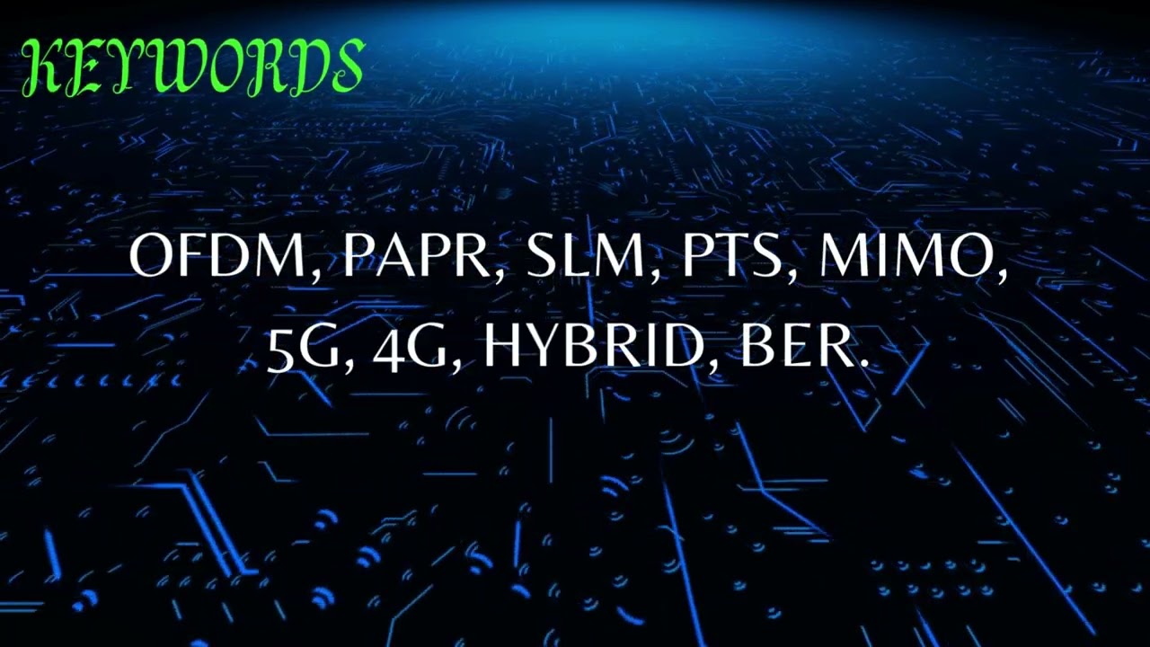 July 2022 - PAPR REDUCTION AND BIT ERROR RATEEVALUATION IN OFDM SYSTEM USING HYBRIDTECHNIQUES