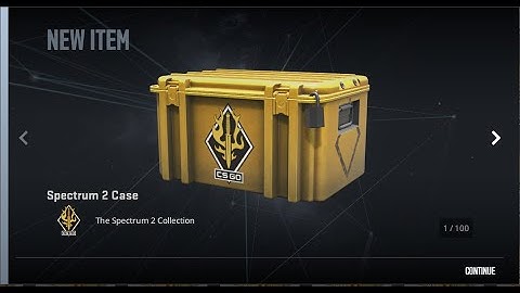100x spectrum 2 case opening!