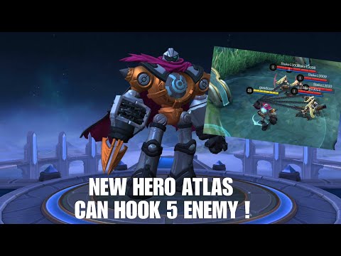 GAMEPLAY NEW HERO: ATLAS - OCEAN FIGHTER ! | Mobile Legends: Bang Bang  @MobileLegendsArks