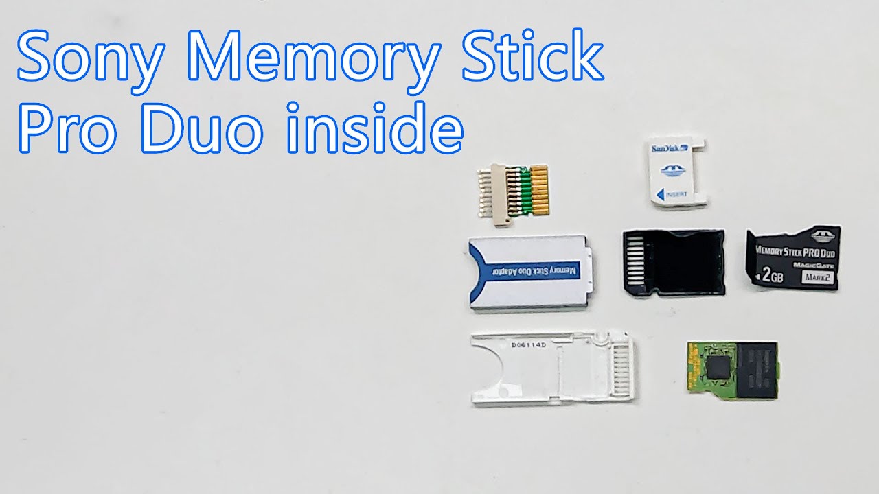 What is Sony Memory Stick Pro Duo Mark 2 2GB inside? - YouTube