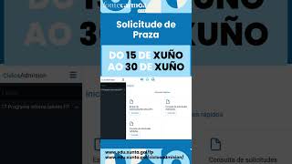 Prazo solicitude de prazas FP 26-27