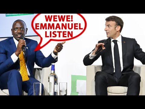 Kenya President publicly embarrass French President in Paris with hard facts