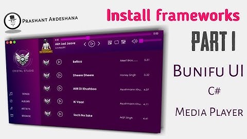 #1 Media Player install frameworks in visual studio