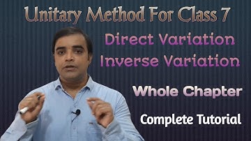 Unitary Method Class7 | Direct & Inverse Variation Class7 | Direct & Inverse Proportion R S Aggarwal