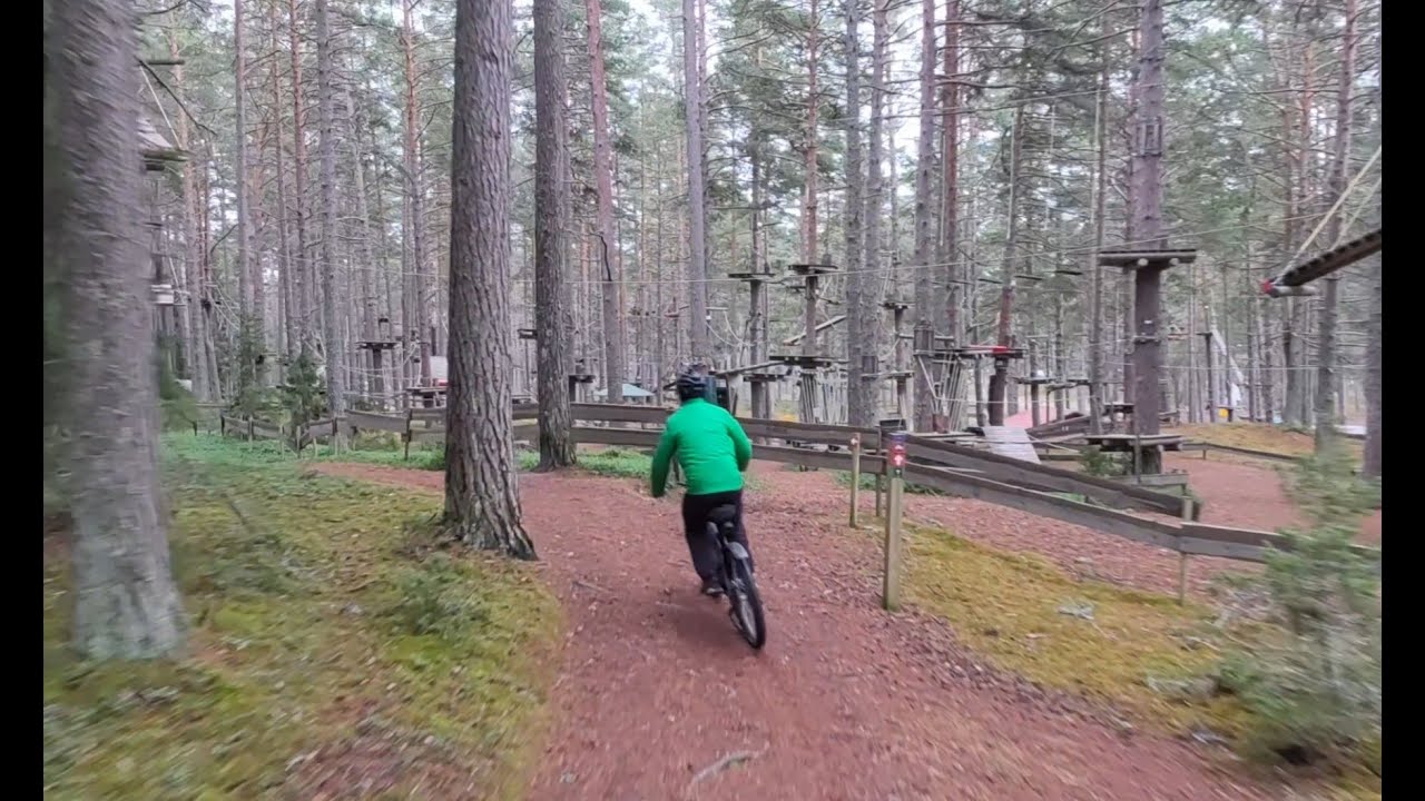 HOVERAIR X1 PRO MAX - Realistic test of drone following a mountain bike