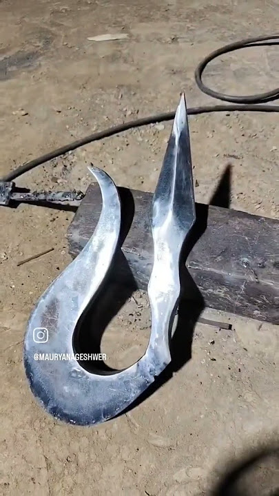 iron  trisul created by Vijay fabrication kerakat #youtubeshorts