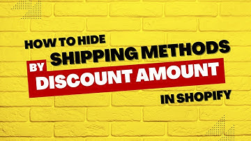 How to Hide Shipping Methods Based on Discount Amount in Shopify | ShipRight | KlinKode