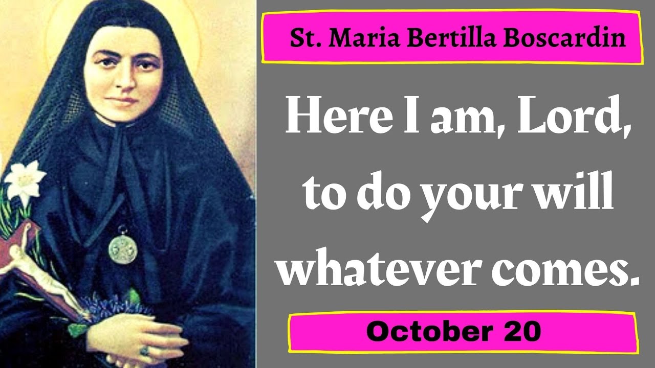 St. Maria Bertilla Boscardin, Daily Saint, October 20, Italian nun and ...