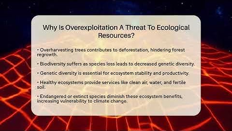 Why Is Overexploitation A Threat To Ecological Resources? - Explaining Ecology