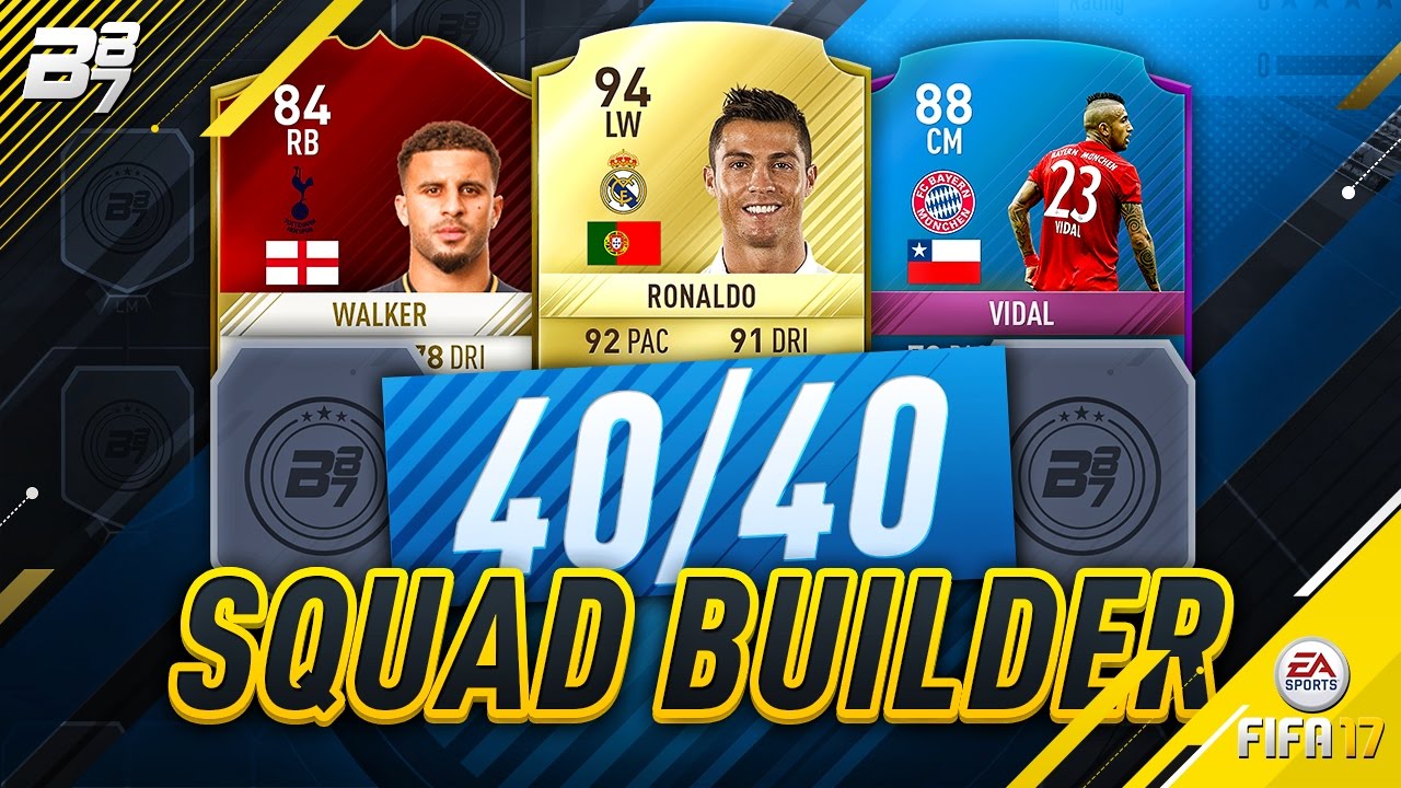 THE 40/40 FUT CHAMPIONS TEAM! w/ SBC VIDAL! | FIFA 17 ULTIMATE TEAM fifa ultimate team 18