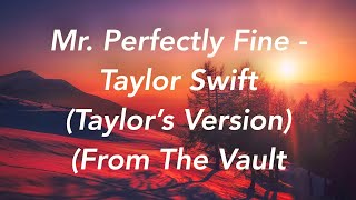 Mr. Perfectly Fine | Taylor Swift (Taylor’s Version) (From The Vault) (Lyrics)