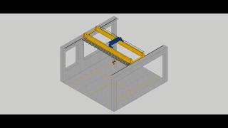 JOGARLABS p001 | Overhead Crane 40T - Operational Simulator (Sketchup Component Options Manual Test)