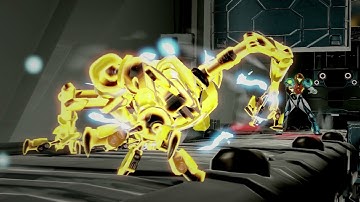 Metroid Dread - Dairon: Samus Aran Escapes Yellow EMMI via Door Activation Action Set-piece Gameplay