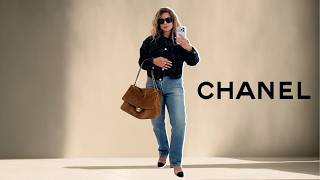 Chanel Maxi Flap Bag in Detail | Chanel Métiers d'art 2026 | 26A Suede Review Luxury Shopping Vlog