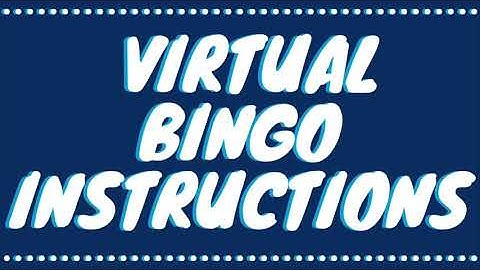 Virtual BINGO Instructions