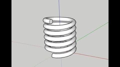 SKETCHUP, HOW TO MAKE A SPRING,THE EASIEST WAY