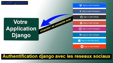 Authentification Django avec les réseaux sociaux | django-allauth | Django OAuth2 | Django SSO