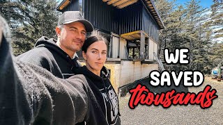 This couple saved THOUSANDS by doing *THIS*... EPIC CONTAINER HOUSE BUILD #diy #offgrid