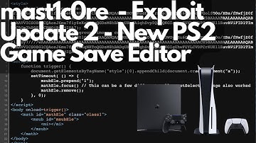 mast1c0re update 2 - New PS2 Game Save Editor