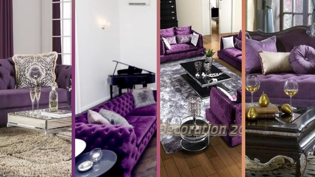 Beautiful Purple Living Room Decoration Ideas Elegant Purple Sofa Set For Living Room Decorations YouTube