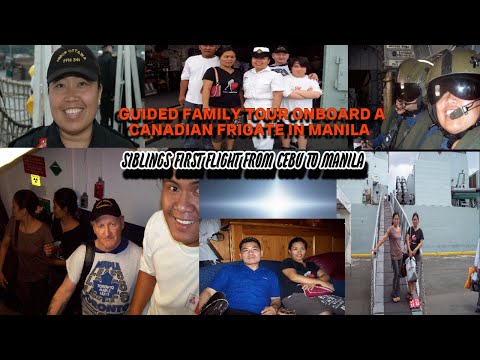 MY FAMILY HAD A TOUR OF MY SHIP IN MANILA/FIRST TIME ONBOARD A PLANE Vid#80