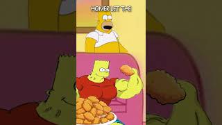 Homer Let the Barts Out, and He Took a Bite of a Boneless Wing