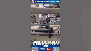 Automatic Folder Gluing Machine at Best Price in India | Natraj Corrugation Machinery