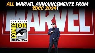 ALL OF MARVEL'S ANNOUNCEMENTS FROM SDCC 2024! #marvel #sdcc