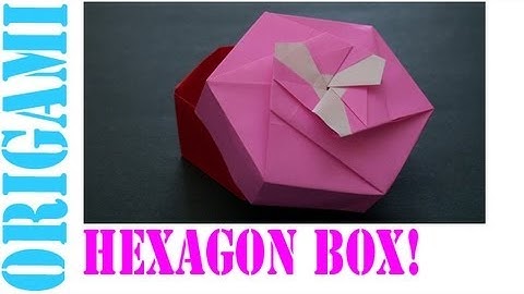 Easy Origami Hexagon Box lid Ver. 1 (Modular 3 unit) Tutorial!