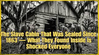 The Slave Cabin Sealed Since 1863 —What They Saw Inside Still Haunts History