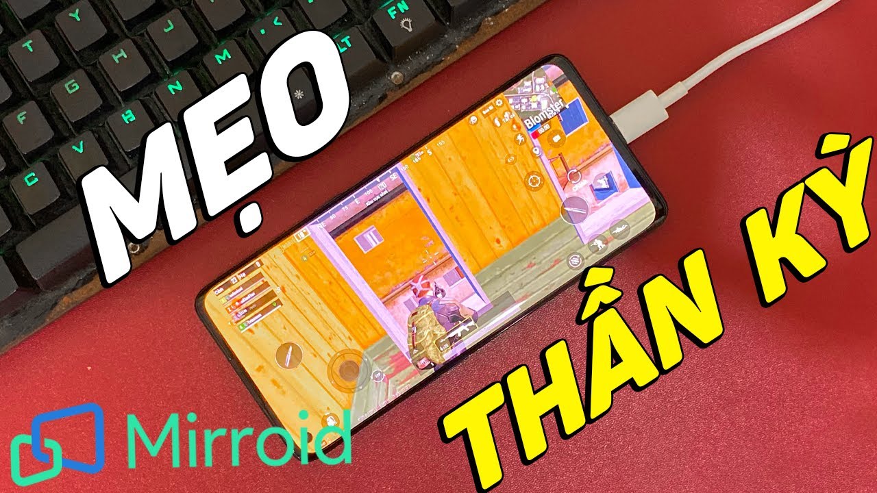 Mẹo trình chiếu màn hình điện thoại lên LAPTOP, PC cực... - youtube