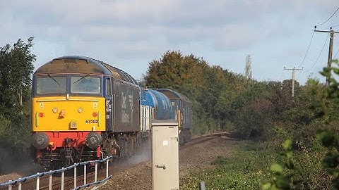DRS 57003 & 57002 power past Tunstead with 3S01 RHTT