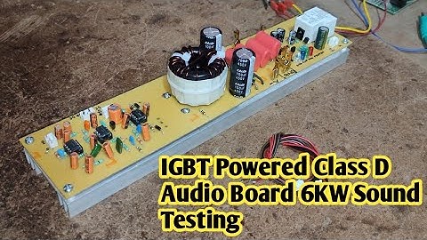 IGBT Powered Class D Audio Board 6KW Sound Testing