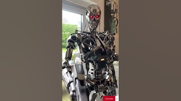 Terminator T-800 Shoots! Hyper-Realistic Robot in Action