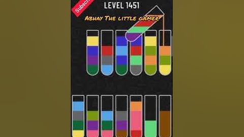 Water sort puzzle level 1451