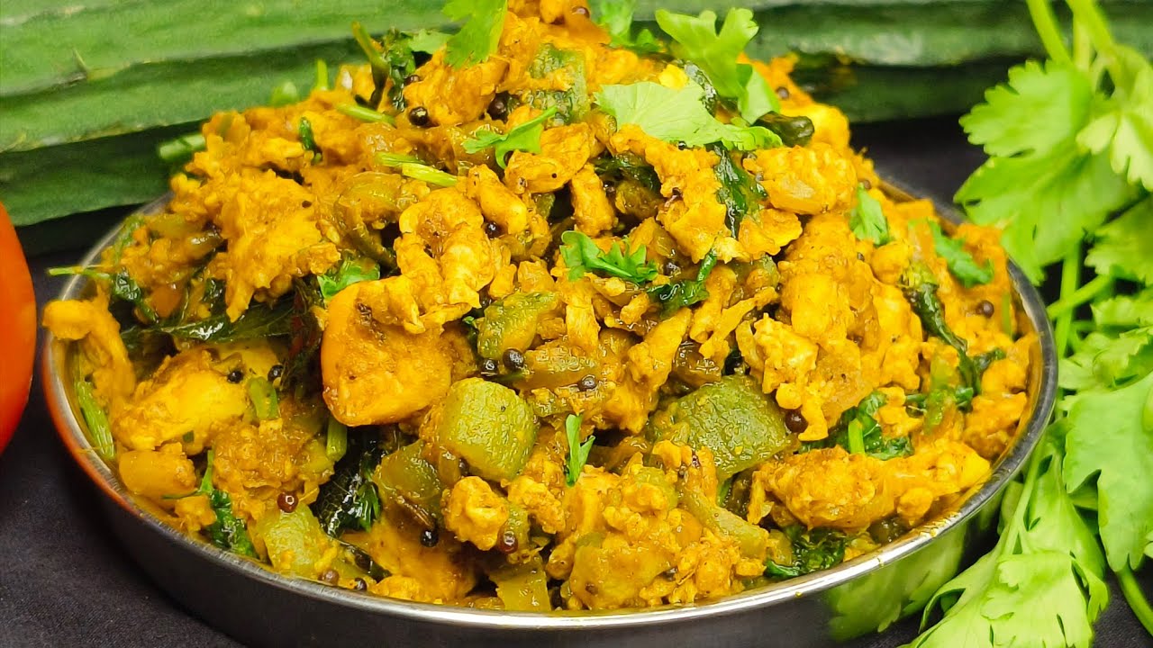 బీరకాయ కోడిగుడ్డు ఫ్రై ఇలా చేసి చూడండి😋బీరకాయ అంటే ఇష్ట పడని వాళ్ళు కూడ చాలా ఇష్టంగా తింటారు😋|EggFry