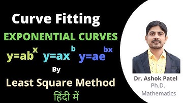 Curve fitting for exponential curves in HINDI. #curvefitting #exponential #curves #specialcurve