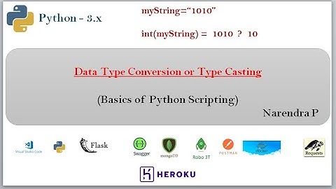 Python  Data Type Conversion or Data Type Casting | Video - 18