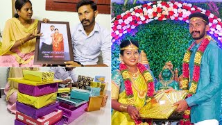 எங்க Marriage-கு கொடுத்த Gifts🎁 பார்க்கலாம் வாங்க | Our Wedding Gifts Unboxing | Vetri❤️Priya screenshot 5