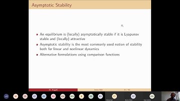 3rd ConFlex Meeting: Input-to-state stability by Dr. David Angeli - Part 1