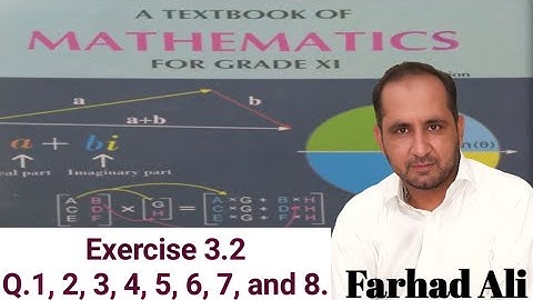 First year Mathematics Kp Boards Chapter #3 Vectors Exercise 3.2 from Q.1 to Q.8