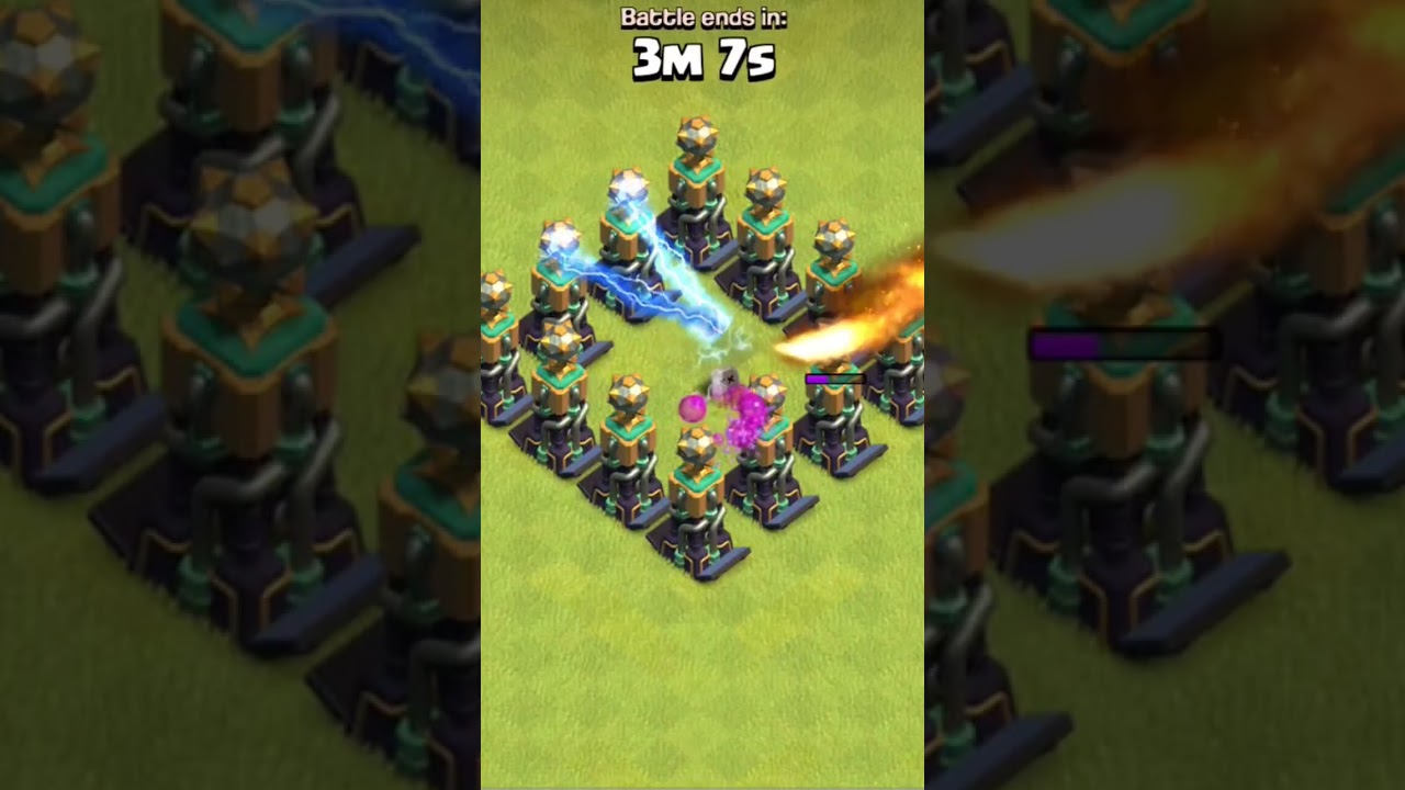 MAX LEVEL HIDDEN TESLA VS MAX LEVEL TROOPS IN CLASH OF CLANS